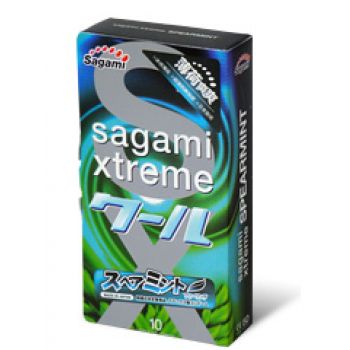 Презервативы Sagami Xtreme Mint с ароматом мяты - 10 шт. - Sagami - купить с доставкой в Барнауле