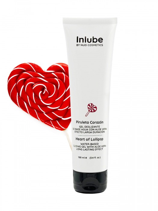 Смазка на водной основе Nuei Inlube Lollipop с алоэ вера и ароматом леденцов - 100 мл. - Nuei cosmetics - купить с доставкой в Барнауле