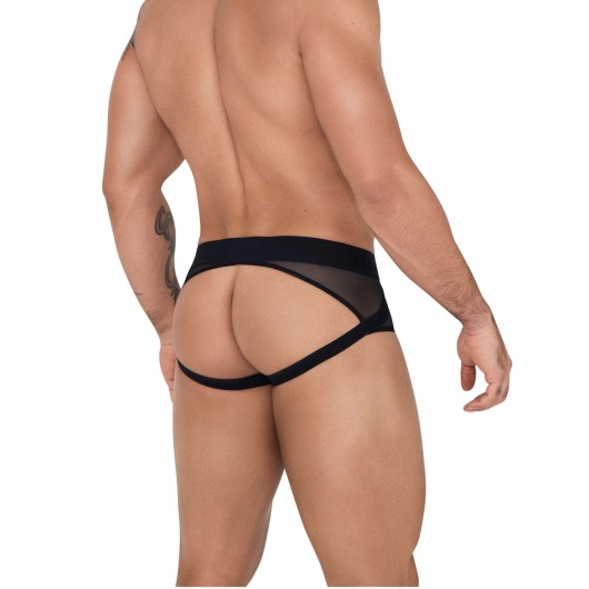 Черные мужские трусы-джоки Caspian Jockstrap - Clever Masculine Underwear купить с доставкой