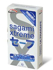 Презервативы Sagami Xtreme Ultrasafe с двойным количеством смазки - 10 шт. - Sagami - купить с доставкой в Барнауле