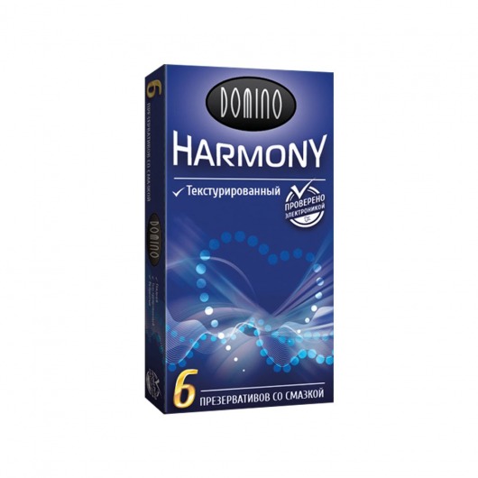 Текстурированные презервативы Domino Harmony - 6 шт. - Domino - купить с доставкой в Барнауле