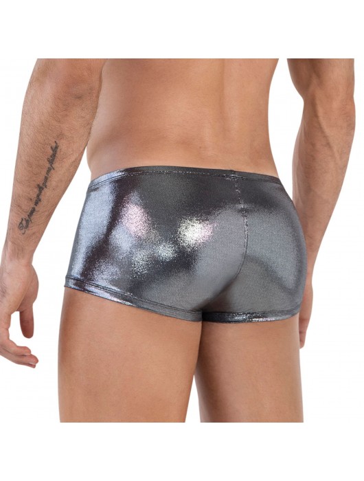Серебристые трусы-хипсы Chakra Latin Boxer - Clever Masculine Underwear купить с доставкой