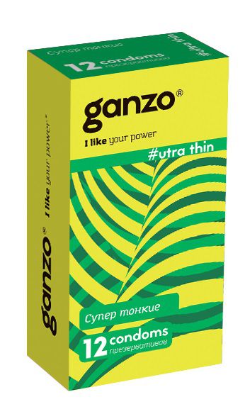 Ультратонкие презервативы Ganzo Ultra thin - 12 шт. - Ganzo - купить с доставкой в Барнауле