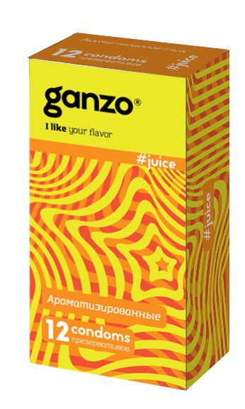 Ароматизированные презервативы Ganzo Juice - 12 шт. - Ganzo - купить с доставкой в Барнауле