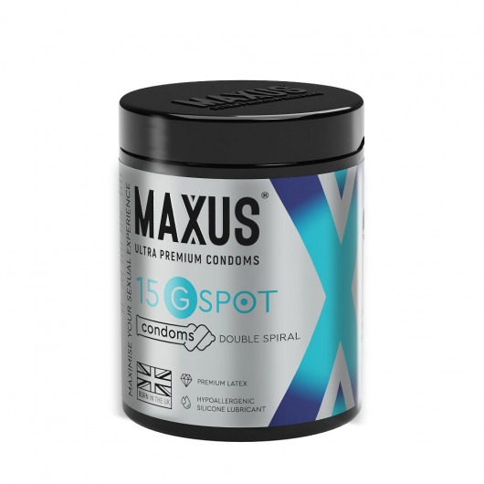 Гладкие презервативы Maxus G spot с двойной спиралью - 15 шт. - Maxus - купить с доставкой в Барнауле