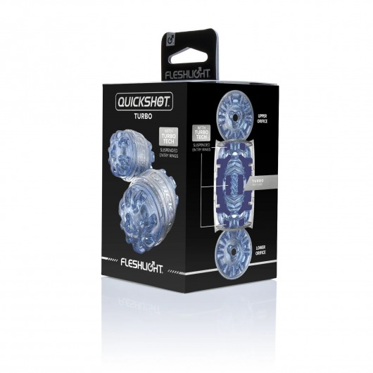 Мастурбатор Fleshlight Quickshot Turbo Blue Ice - Fleshlight - в Барнауле купить с доставкой