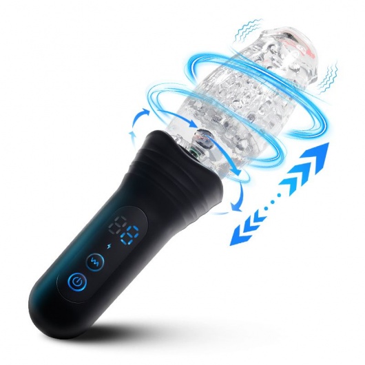 Автоматический мастурбатор Oral Sex Masturbator с функциями ротации, вибрации и фрикций - Secwell - в Барнауле купить с доставкой