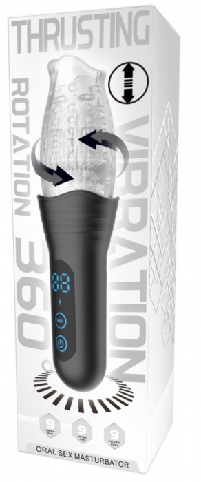 Автоматический мастурбатор Oral Sex Masturbator с функциями ротации, вибрации и фрикций - Secwell - в Барнауле купить с доставкой