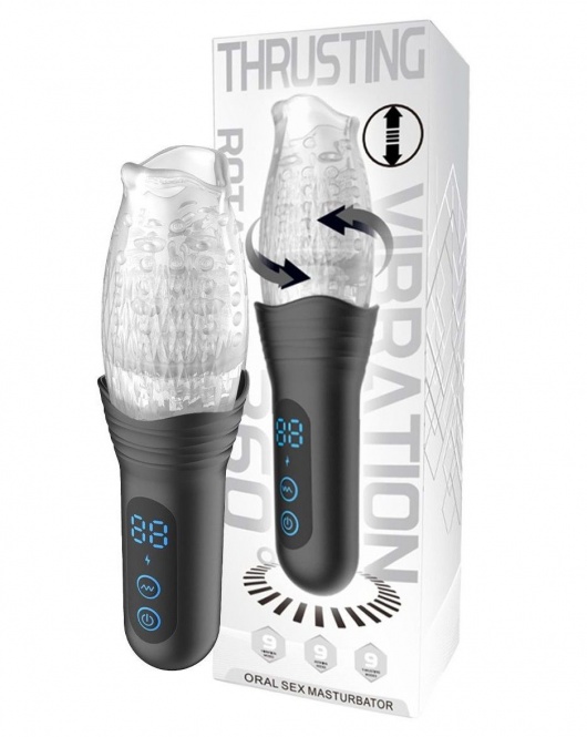 Автоматический мастурбатор Oral Sex Masturbator с функциями ротации, вибрации и фрикций - Secwell - в Барнауле купить с доставкой