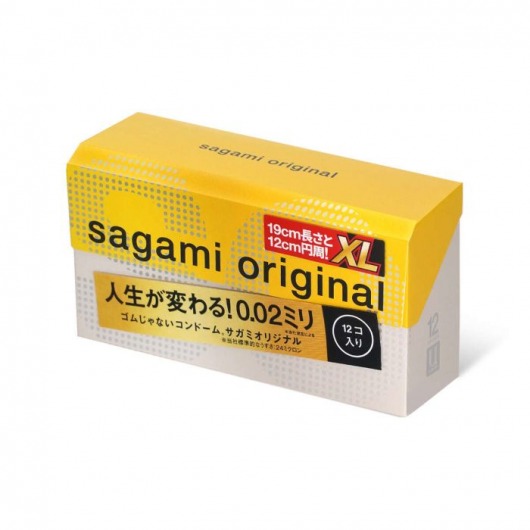 Презервативы увеличенного размера Sagami Original 0.02 XL-size - 12 шт. - Sagami - купить с доставкой в Барнауле