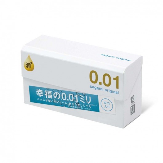 Увлажнённые презервативы Sagami Original 0.01 Extra Lub - 12 шт. - Sagami - купить с доставкой в Барнауле