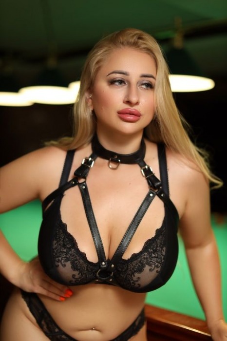 Черная кожаная сбруя с ошейником plus size из нежной кожи - БДСМ Арсенал - купить с доставкой в Барнауле