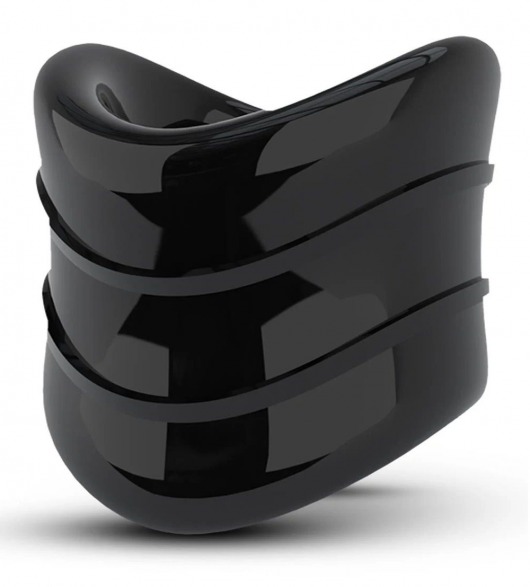 Черное эрекционное кольцо на мошонку Beef Ball Stretcher Snug X Long - Blush Novelties - в Барнауле купить с доставкой