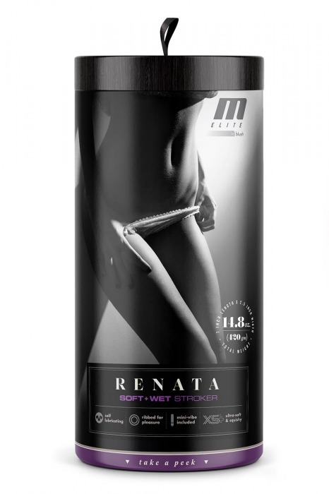 Маструбатор-вагина с вибрацией Soft   Wet Renata Realistic Tan Masturbator - Blush Novelties - в Барнауле купить с доставкой