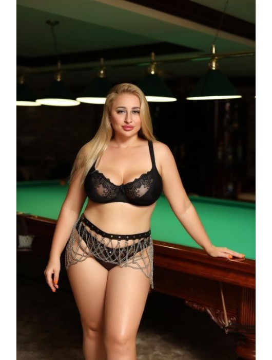 Черно-серебристый пояс-юбочка plus size Efra - БДСМ Арсенал - купить с доставкой в Барнауле