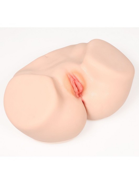 Мастурбатор-полуторс с двойным слоем материала Vanilla Onahole Real Vagina - KOKOS - в Барнауле купить с доставкой