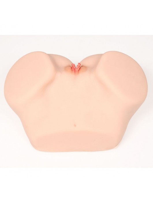 Мастурбатор-полуторс с двойным слоем материала Vanilla Onahole Real Vagina - KOKOS - в Барнауле купить с доставкой