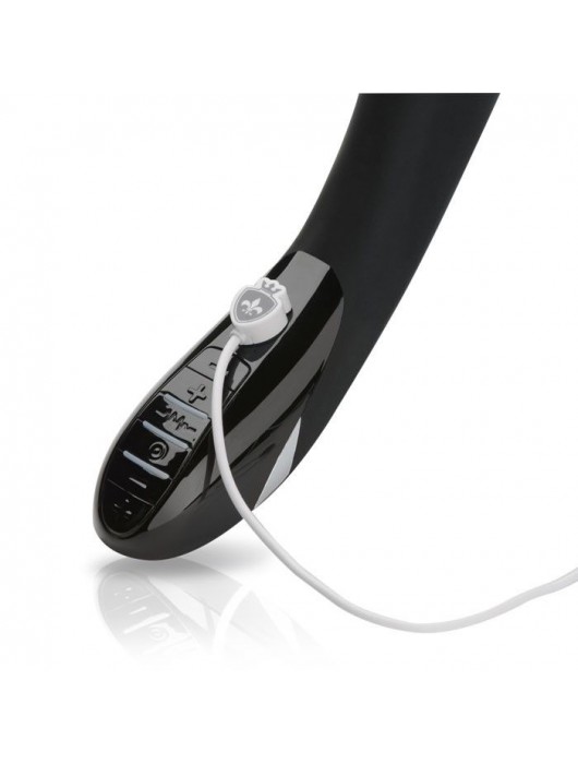 Вибратор с электростимуляцией Sizzling Simon Black Edition - 27 см. - MyStim - купить с доставкой в Барнауле