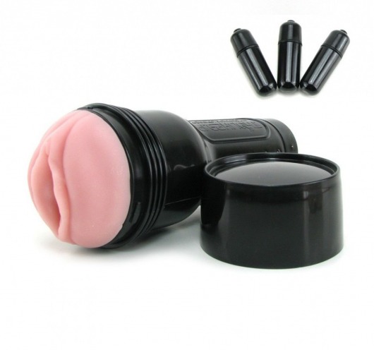 Мастурбатор-вагина Fleshlight - Vibro Pink Lady Touch с вибрацией - Fleshlight - в Барнауле купить с доставкой