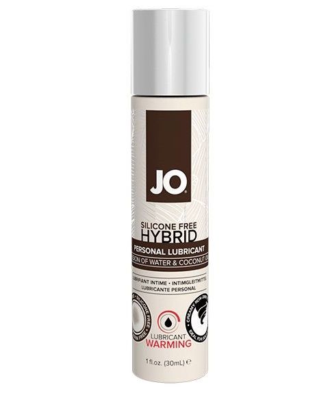 Водно-масляный лубрикант с разогревающим эффектом JO Silicone Free Hybrid Lubricant WARMING  - 30 мл. - System JO - купить с доставкой в Барнауле