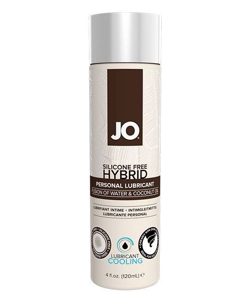 Водно-масляный лубрикант с охлаждающим эффектом JO Silicon free Hybrid Lubricant COOLING - 120 мл. - System JO - купить с доставкой в Барнауле