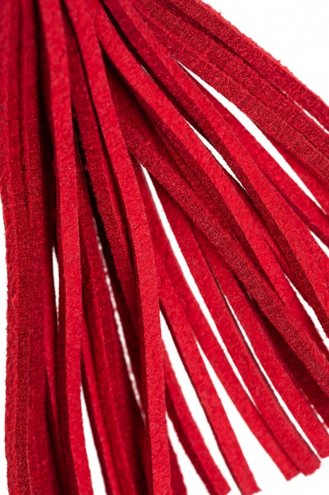 Зажимы на соски «Вилки» с красными кисточками из замши - Pecado - купить с доставкой в Барнауле