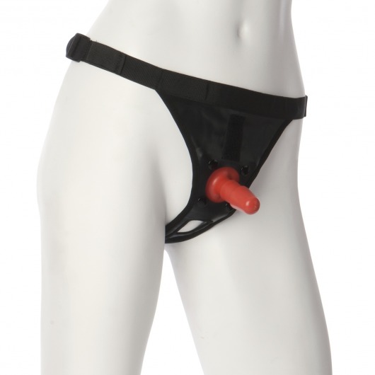 Трусики со штырьком для фиксации насадок Ultra Harness with Plug - Doc Johnson - купить с доставкой в Барнауле