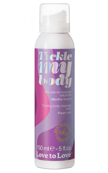 Массажная хрустящая пенка Tickle My Body Fresh Mint с ароматом мяты - 150 мл. - Love to Love - купить с доставкой в Барнауле