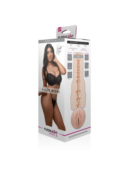 Мастурбатор-вагина Fleshlight Girls - Violet Myers Waifu - Fleshlight - в Барнауле купить с доставкой