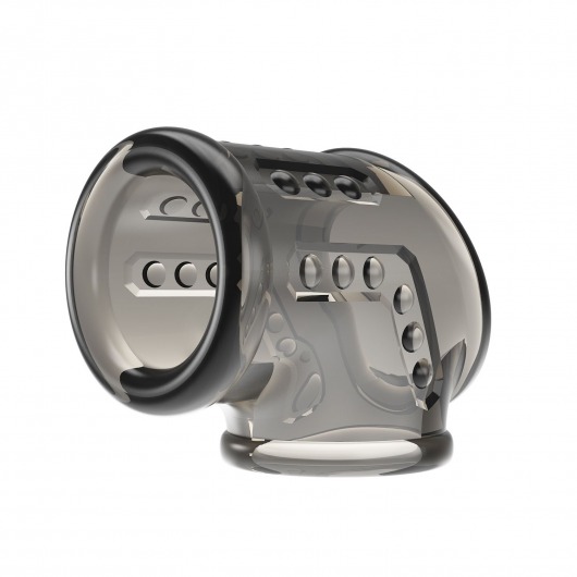 Дымчатая насадка на пенис и мошонку - Baile - в Барнауле купить с доставкой