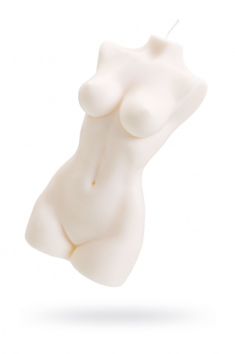Белая интерьерная свеча в форме женского торса - 850 гр. - Pecado - купить с доставкой в Барнауле