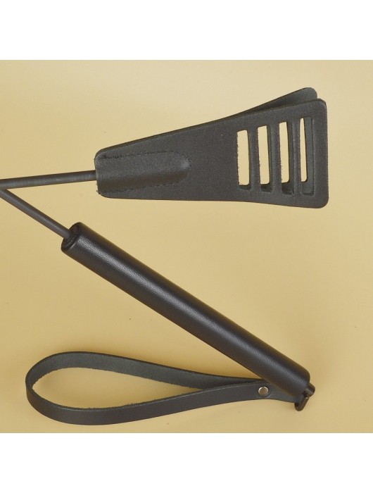 Черный кожаный стек «Сириус» - 60 см. - Sitabella - купить с доставкой в Барнауле