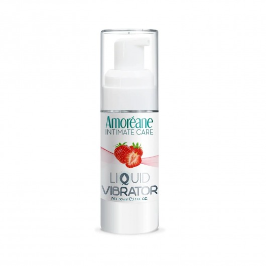 Жидкий вибратор со вкусом клубники Amoreane Strawberry - 30 мл. - Amoreane - купить с доставкой в Барнауле