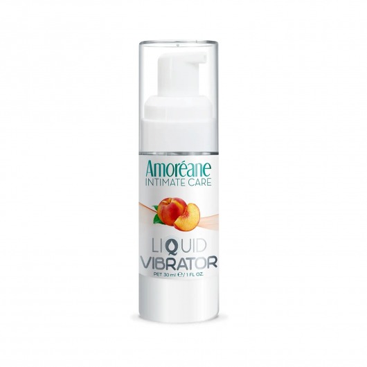 Жидкий вибратор со вкусом персика Amoreane Peach - 30 мл. - Amoreane - купить с доставкой в Барнауле