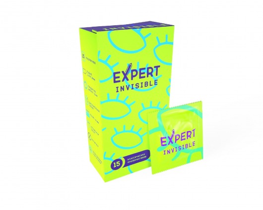 Ультратонкие презервативы Expert Invisible - 15 шт. - Expert - купить с доставкой в Барнауле