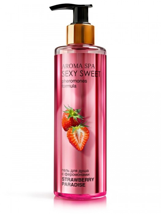 Гель для душа с феромонами и ароматом клубники Strawberry Paradise - 200 мл. -  - Магазин феромонов в Барнауле