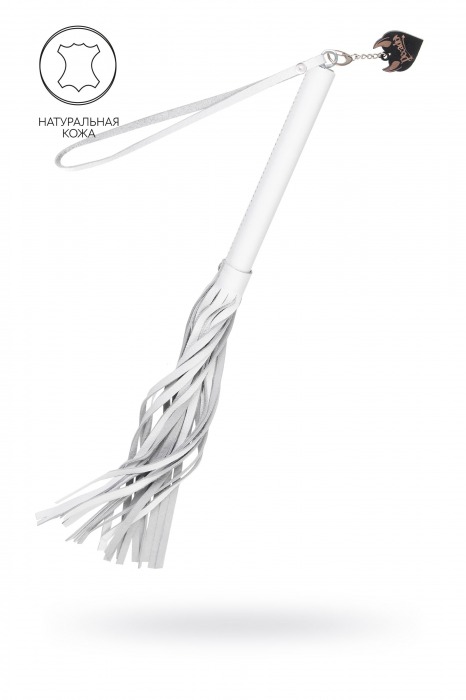 Белая кожаная плеть - 50 см. - Pecado - купить с доставкой в Барнауле