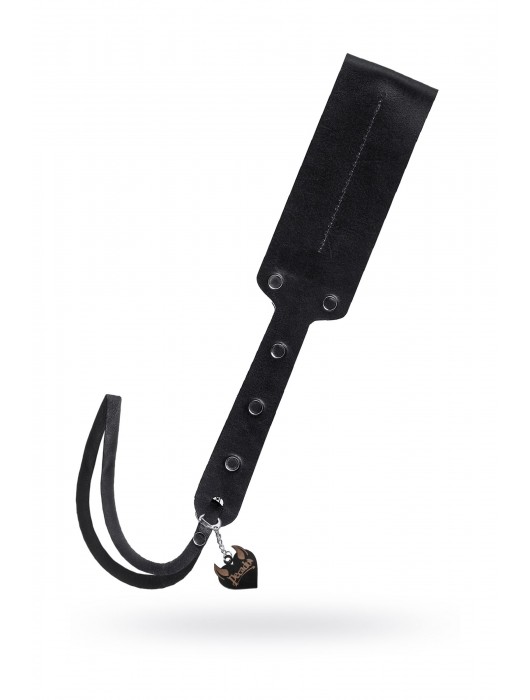 Черный кожаный пэддл - 32 см. - Pecado - купить с доставкой в Барнауле