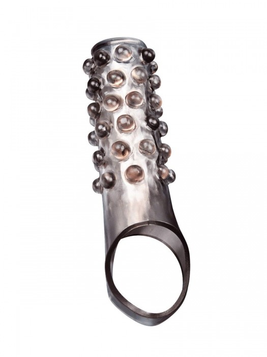 Дымчатая насадка на пенис с выпуклостями - 11 см. - Sex Expert - в Барнауле купить с доставкой