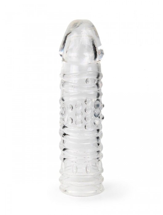 Прозрачная закрытая насадка на пенис - 17 см. - Sex Expert - в Барнауле купить с доставкой