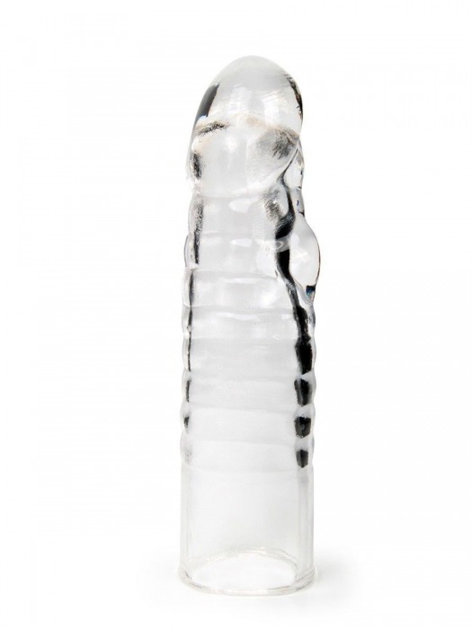 Прозрачная закрытая насадка на член - 15 см. - Sex Expert - в Барнауле купить с доставкой