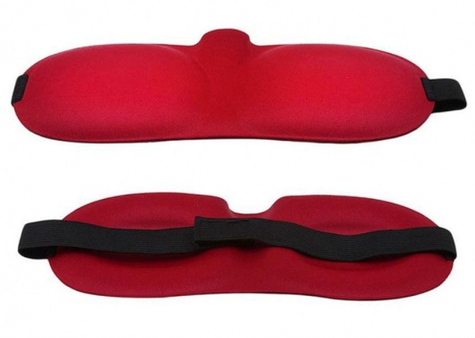 Красная глухая маска на резинке - Sitabella - купить с доставкой в Барнауле