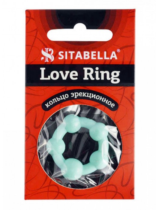 Цветное эрекционное кольцо с 5 бусинами Love Ring - Sitabella - в Барнауле купить с доставкой