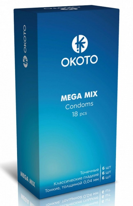 Презервативы OKOTO Mega Mix - 18 шт. - Sitabella - купить с доставкой в Барнауле
