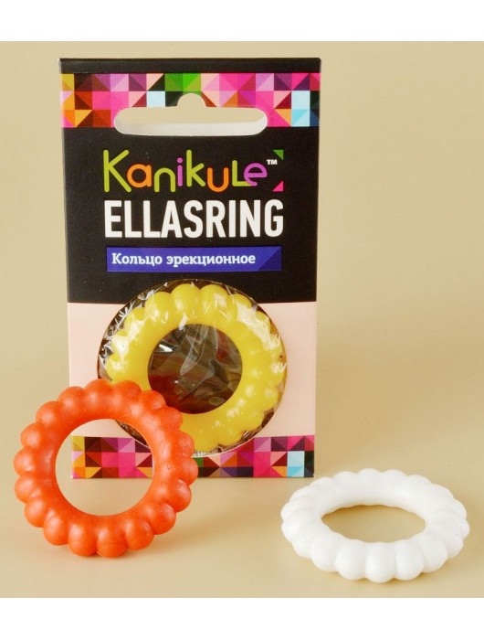 Цветное рельефное эрекционное кольцо Ellasring - Sitabella - в Барнауле купить с доставкой