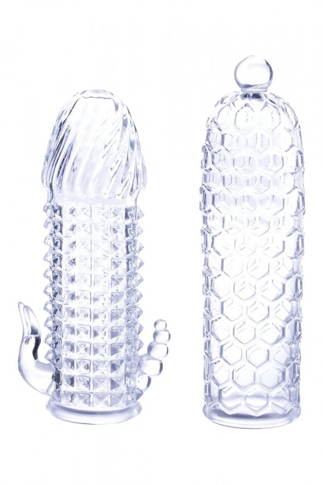 Набор из 2 прозрачных насадок на член Seductive Tickler Sleeves Set - NMC - в Барнауле купить с доставкой