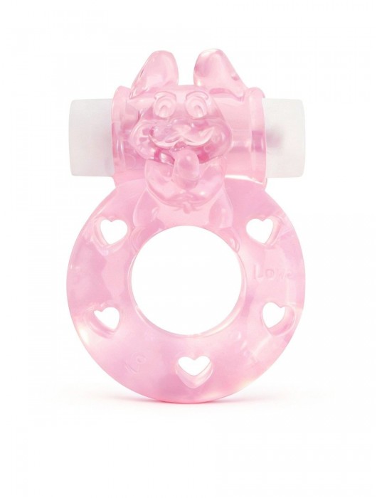 Розовое эрекционное виброкольцо в форме зайчика - 1137 - в Барнауле купить с доставкой