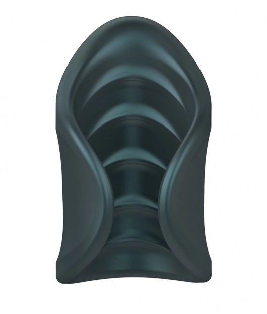 Серый сквозной мастурбатор с вибрацией Manwan Starter - Manwan - в Барнауле купить с доставкой