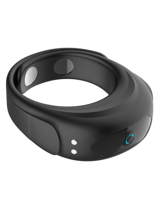 Черное эрекционное виброкольцо на ремешках - Boys of Toys - в Барнауле купить с доставкой