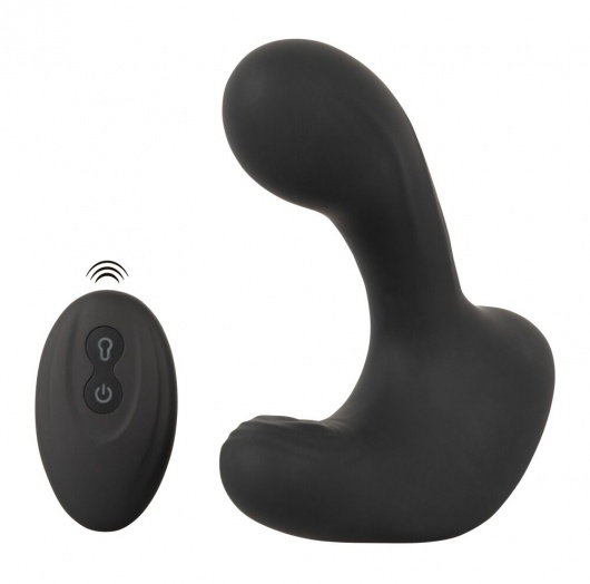 Черная анальная вибропробка с функцией расширения RC Butt Plug with 3 functions - Orion - в Барнауле купить с доставкой